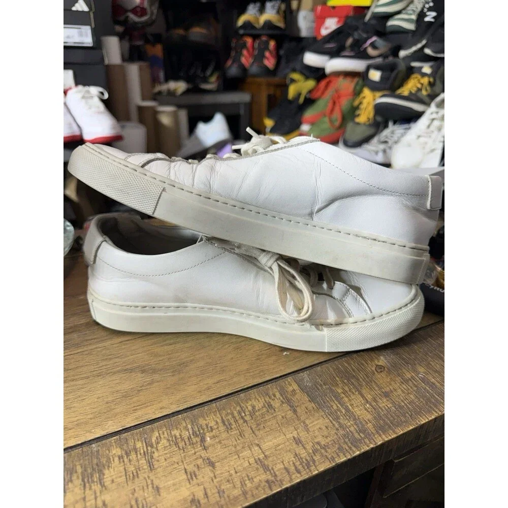 Common Projects  Low White Full Grain Leather Sneakers EU 39 Women’s 8.5-9